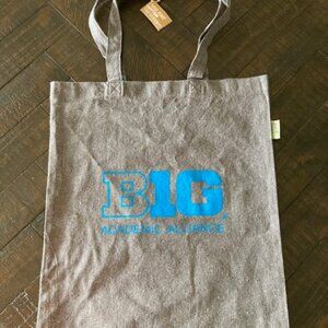 B1G Ten Canvas Gray Tote Bag Academic Alliance